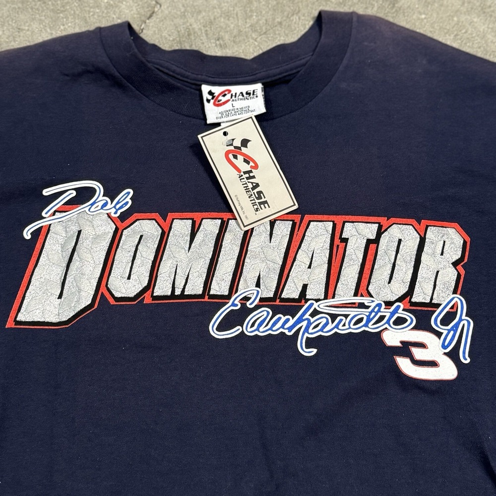 NEW Dale Earnhardt Jr. #3 Vintage NWT 1997 Dominator Chase Auth. T-Shirt Men's L